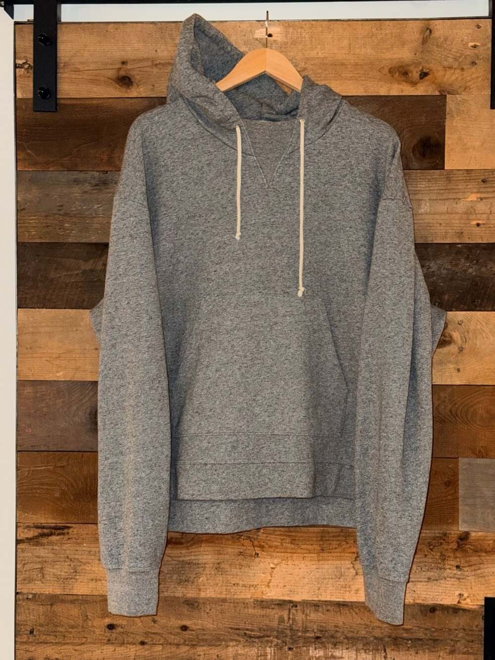 John Elliott Grey Pullover Hoodie